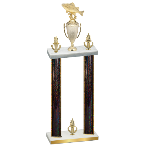 Double Black Glacier Victory Fishing Trophy