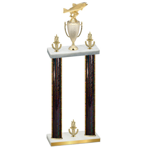 Double Black Glacier Victory Fishing Trophy