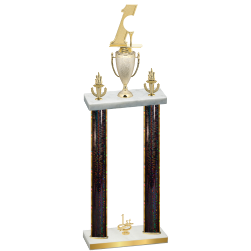Double Black Glacier First Place Golf Trophy