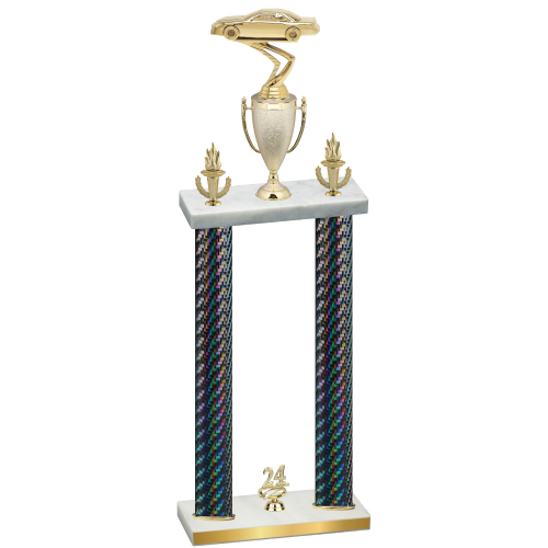 Double Black Carbon Fiber Year Cars Trophy