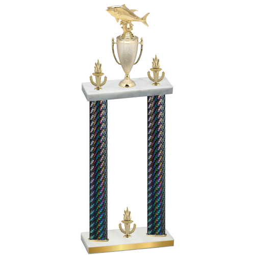 Double Black Carbon Fiber Victory Fishing Trophy