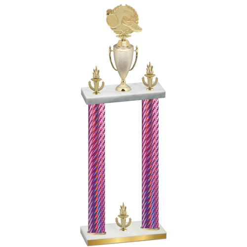 Double Pink Carbon Fiber Victory Running Trophy