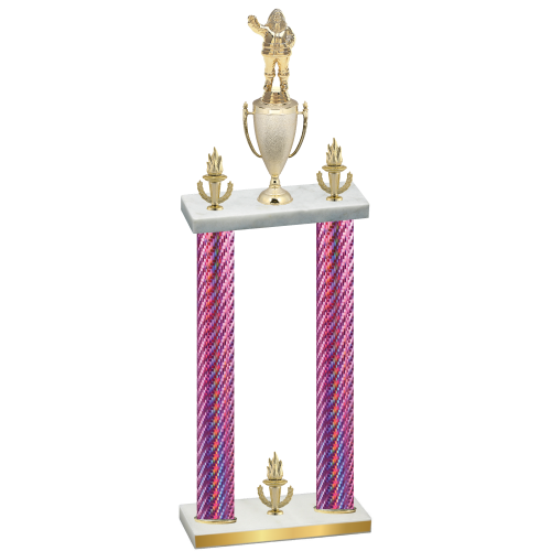 Double Pink Carbon Fiber Victory Holiday Trophy