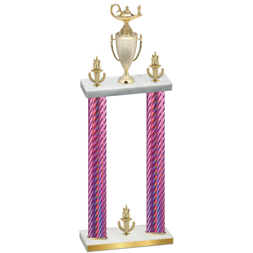 Double Pink Carbon Fiber Victory Academics Trophy