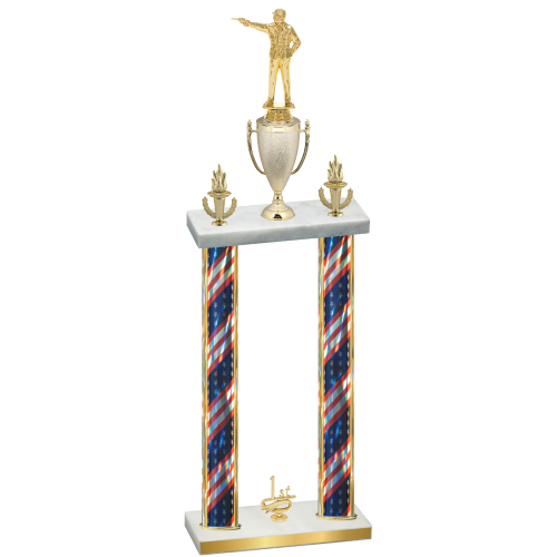 Double Flag USA First Place Shooter Trophy