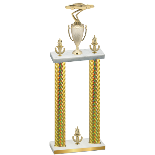 Double Gold Carbon Fiber Victory Cars Trophy