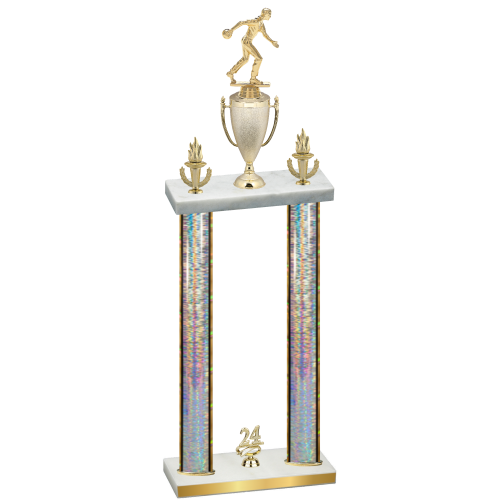 Double Silver Glacier Year Bowling Trophy