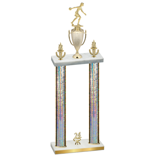 Double Silver Glacier Year Bowling Trophy