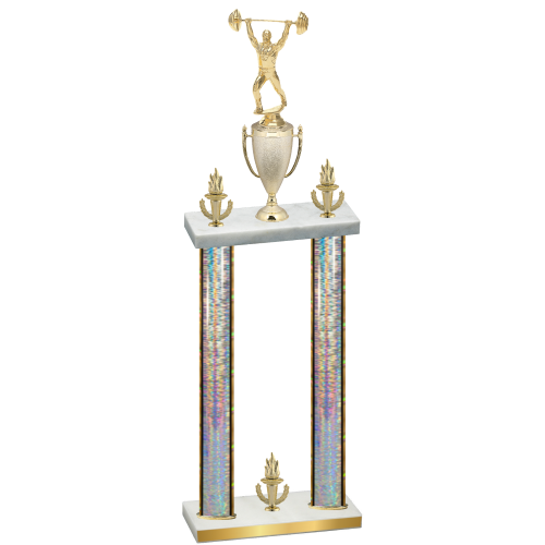 Double Silver Glacier Victory Weights Trophy