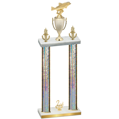 Double Silver Glacier Second Place Fishing Trophy