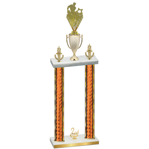 Double Orange Glacier Second Place Rugby Trophy