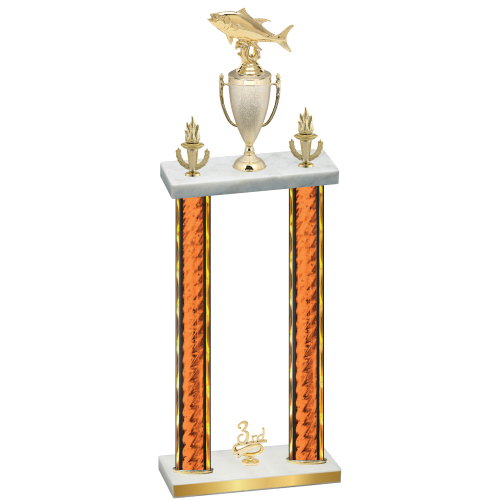 Double Orange Glacier Third Place Fishing Trophy