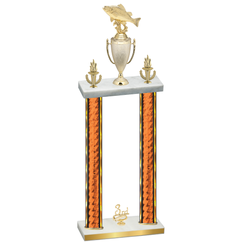 Double Orange Glacier Third Place Fishing Trophy