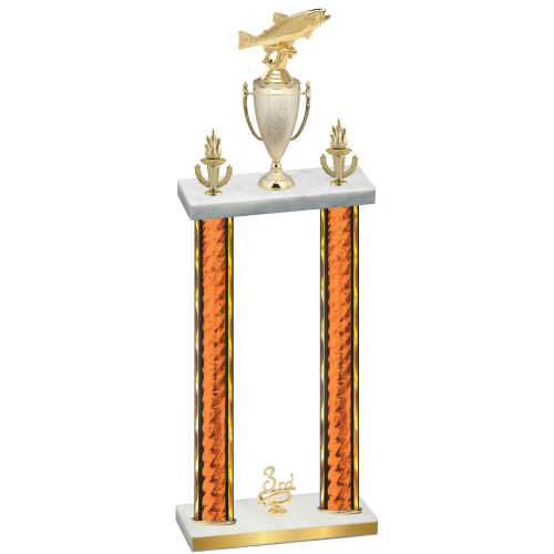 Double Orange Glacier Third Place Fishing Trophy