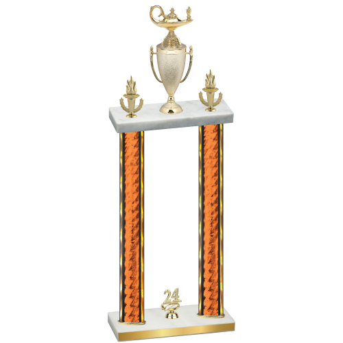 Double Orange Glacier Year Academics Trophy