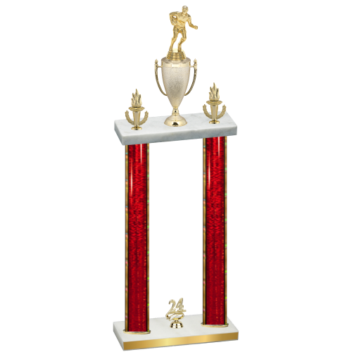 Double Red Glacier Year Rugby Trophy