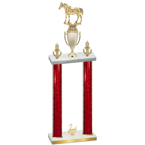 Double Red Glacier Second Place Horses Trophy