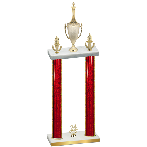 Double Red Glacier Year Chess Trophy