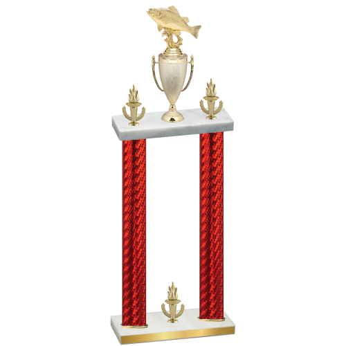 Double Red Carbon Fiber Victory Fishing Trophy