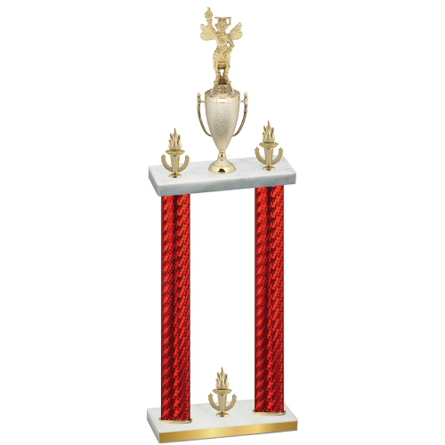 Double Red Carbon Fiber Victory Academics Trophy