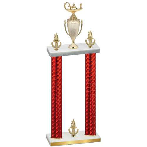 Double Red Carbon Fiber Victory Academics Trophy