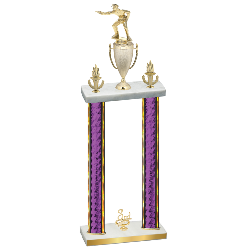 Double Purple Glacier Third Place Shooter Trophy