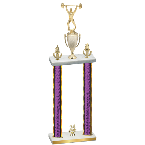 Double Purple Glacier Year Weights Trophy