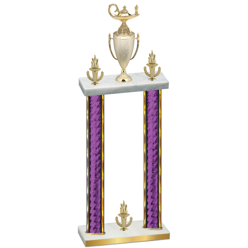 Double Purple Glacier Victory Academics Trophy