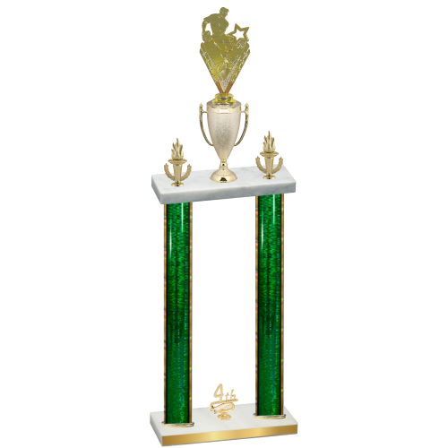 Double Green Glacier Fourth Place Rugby Trophy
