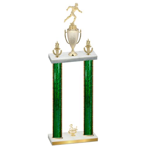 Double Green Glacier Third Place Running Trophy