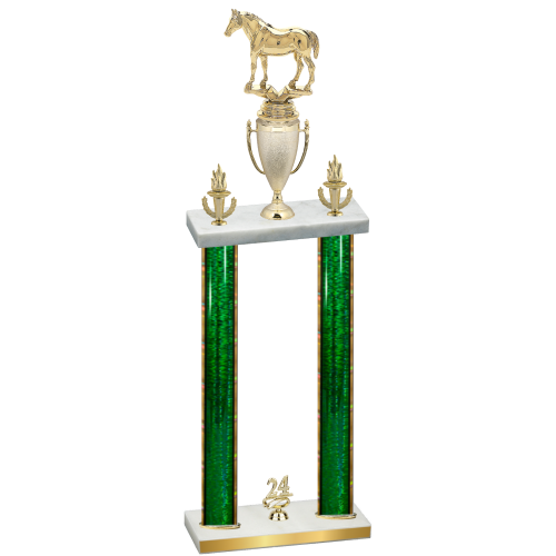 Double Green Glacier Year Horses Trophy