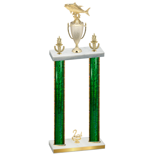 Double Green Glacier Second Place Fishing Trophy