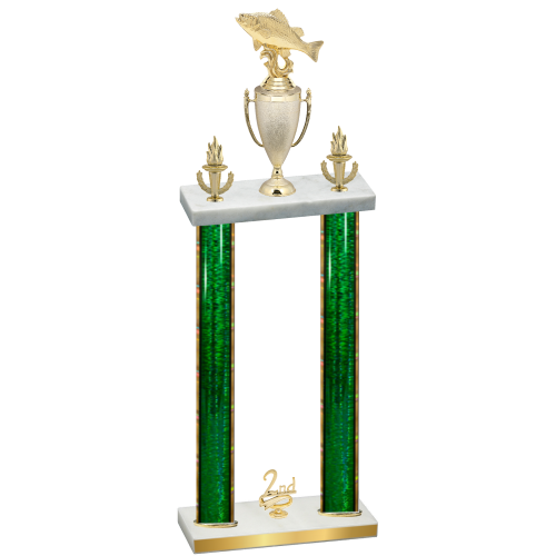 Double Green Glacier Second Place Fishing Trophy