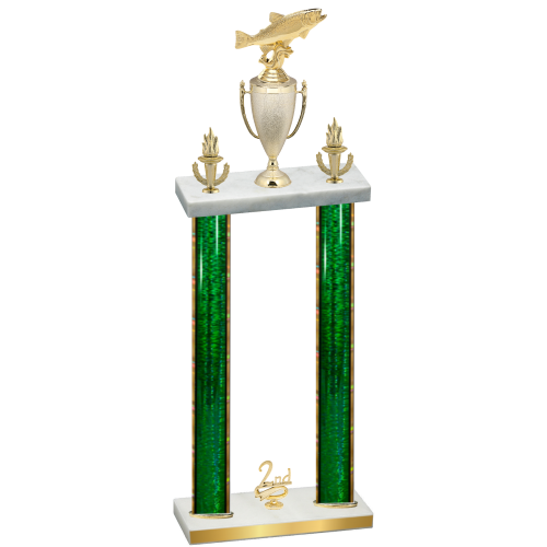 Double Green Glacier Second Place Fishing Trophy