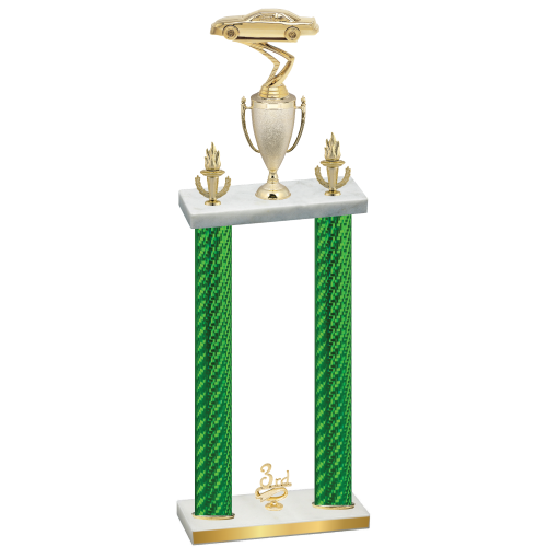 Double Green Carbon Fiber Third Place Cars Trophy
