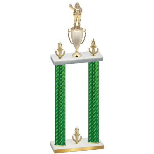 Double Green Carbon Fiber Victory Holiday Trophy