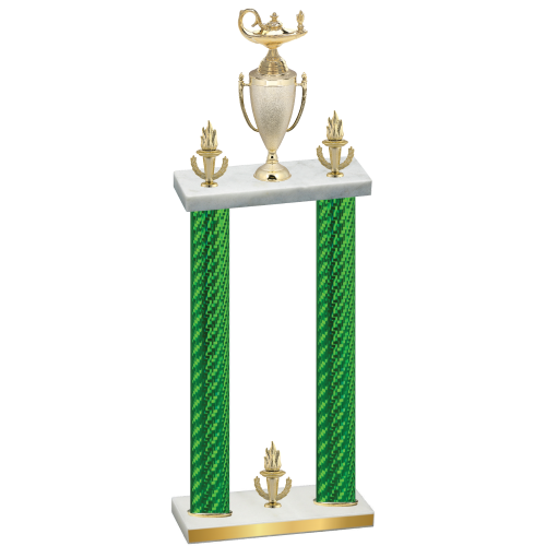 Double Green Carbon Fiber Victory Academics Trophy