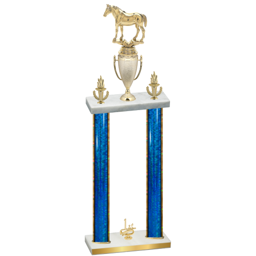 Double Blue Glacier First Place Horses Trophy