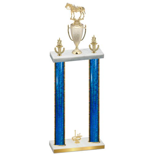 Double Blue Glacier First Place Horses Trophy