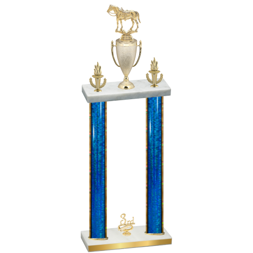Double Blue Glacier Third Place Horses Trophy