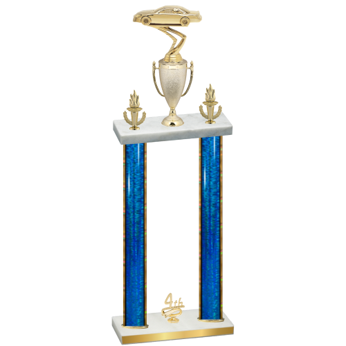 Double Blue Glacier Fourth Place Cars Trophy