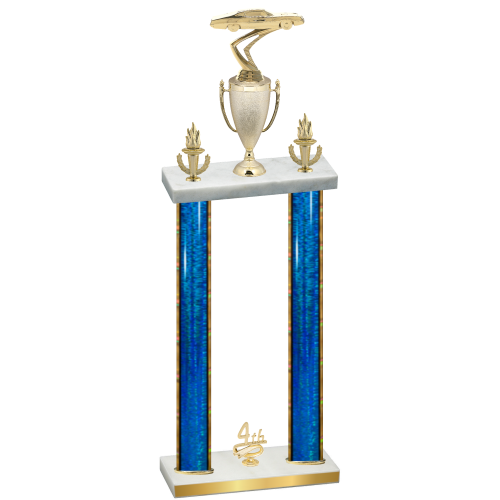 Double Blue Glacier Fourth Place Cars Trophy