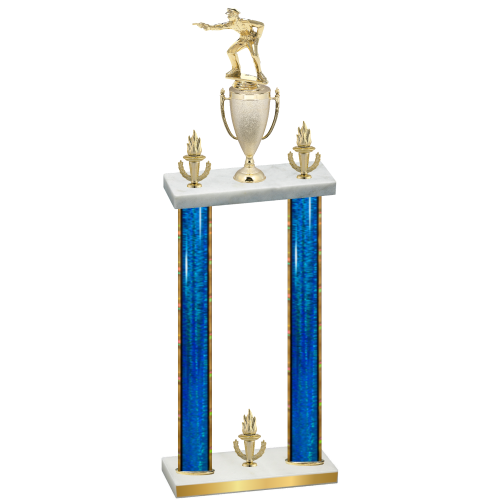 Double Blue Glacier Victory Shooter Trophy