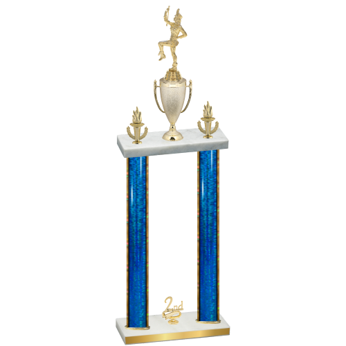 Double Blue Glacier Second Place Majorette Trophy