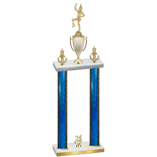 Double Blue Glacier Year Majorette Trophy
