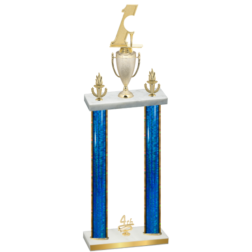 Double Blue Glacier Fourth Place Golf Trophy