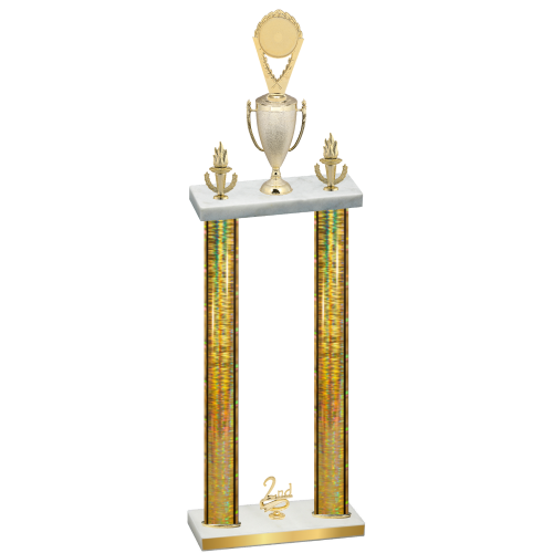 Double Gold Glacier Second Place Insert Trophy