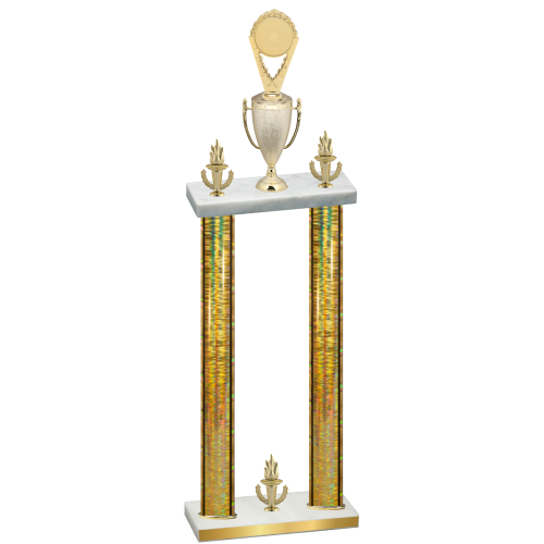 Double Gold Glacier Victory Insert Trophy