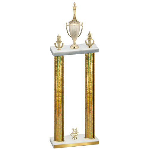 Double Gold Glacier Year Chess Trophy