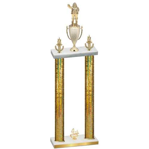 Double Gold Glacier Fourth Place Holiday Trophy